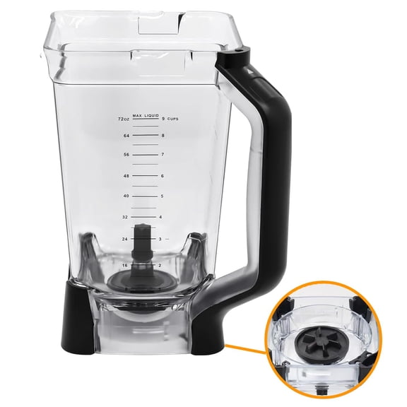 Replacement 72 Oz Large XL Blending Pitcher Compatible with Ninja BL610, BL710WM, BL710WMC, CO610B, CO650B, CT610, 72 Ounce