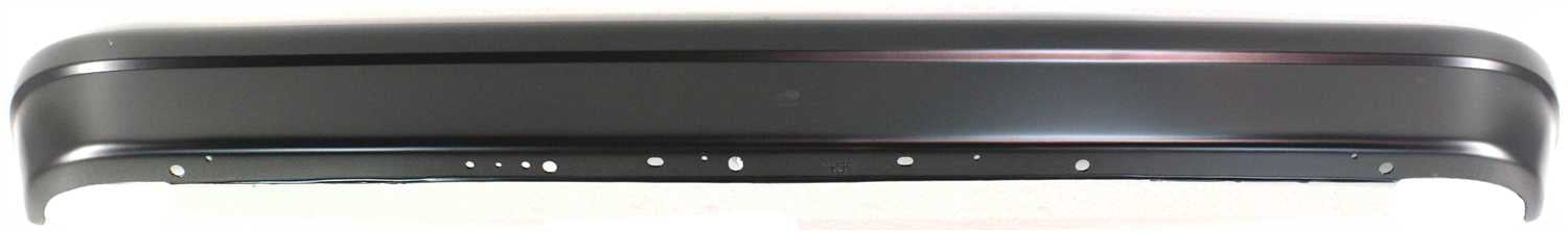 Replacement 7529 Bumper Compatible with 1992-1993 Ford E-150 Econoline Club Wagon Rear Standard Passenger Van Painted Black