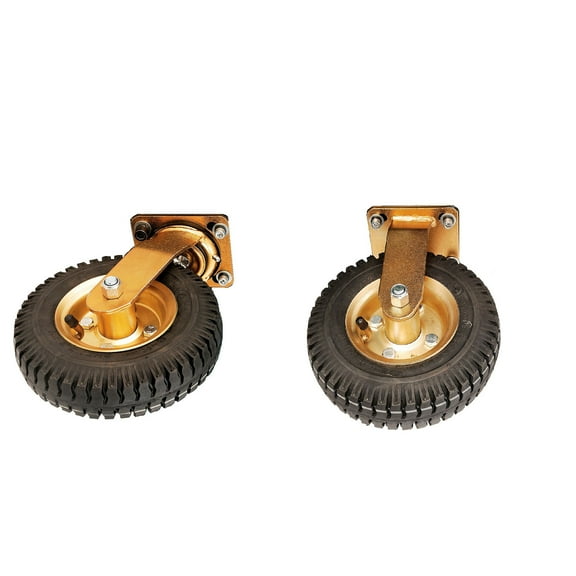 Replacement 8 Inch Pneumatic Wheels, 2 Swivel 2 Rigid