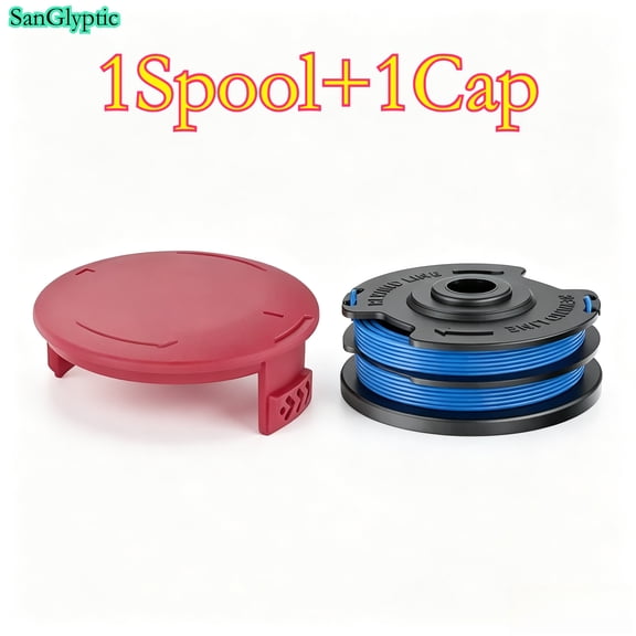 Replacement 88512 Trimmer Spool Kit with 125-8275 Cap Cover, 0.065" 27FT Pre-Wound Nylon Line, Aftermarket Parts Compatible with Toro 48V String Trimmers 51480, 51480A
