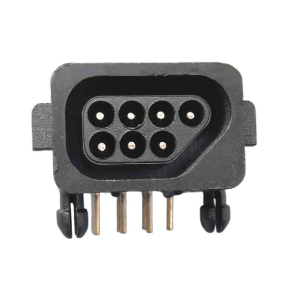 Replacement 90 Degree Female 7 Pin Connector Part Socket Slot for NES Game Console Controller Gaming Repair