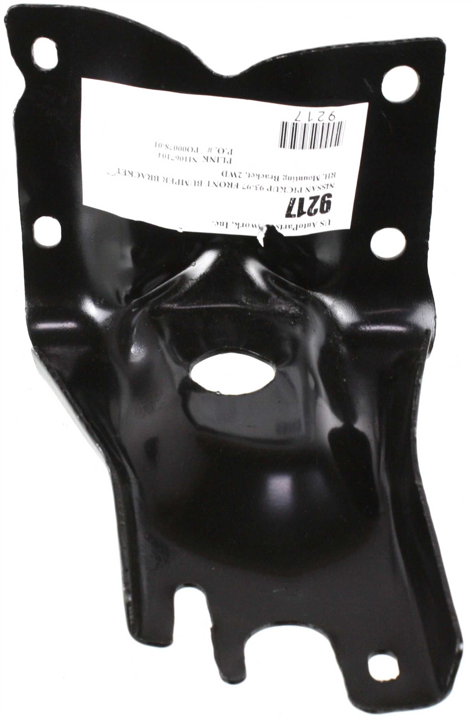 Replacement 9217 Bumper Bracket Compatible For 1995-1997 Nissan Pickup Front, Right Passenger