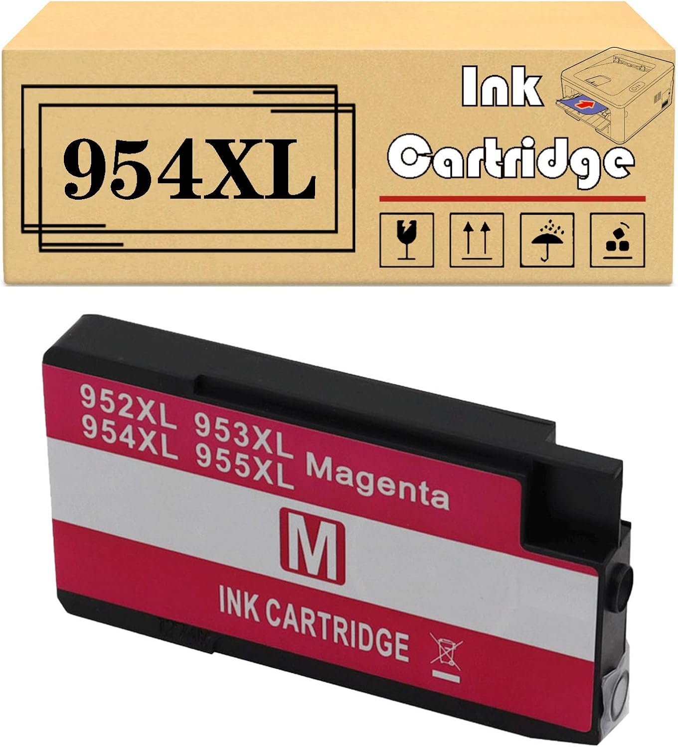 Replacement 954XL 76ML Ink Cartridges Compatible for HP 7720 7740 8210 ...