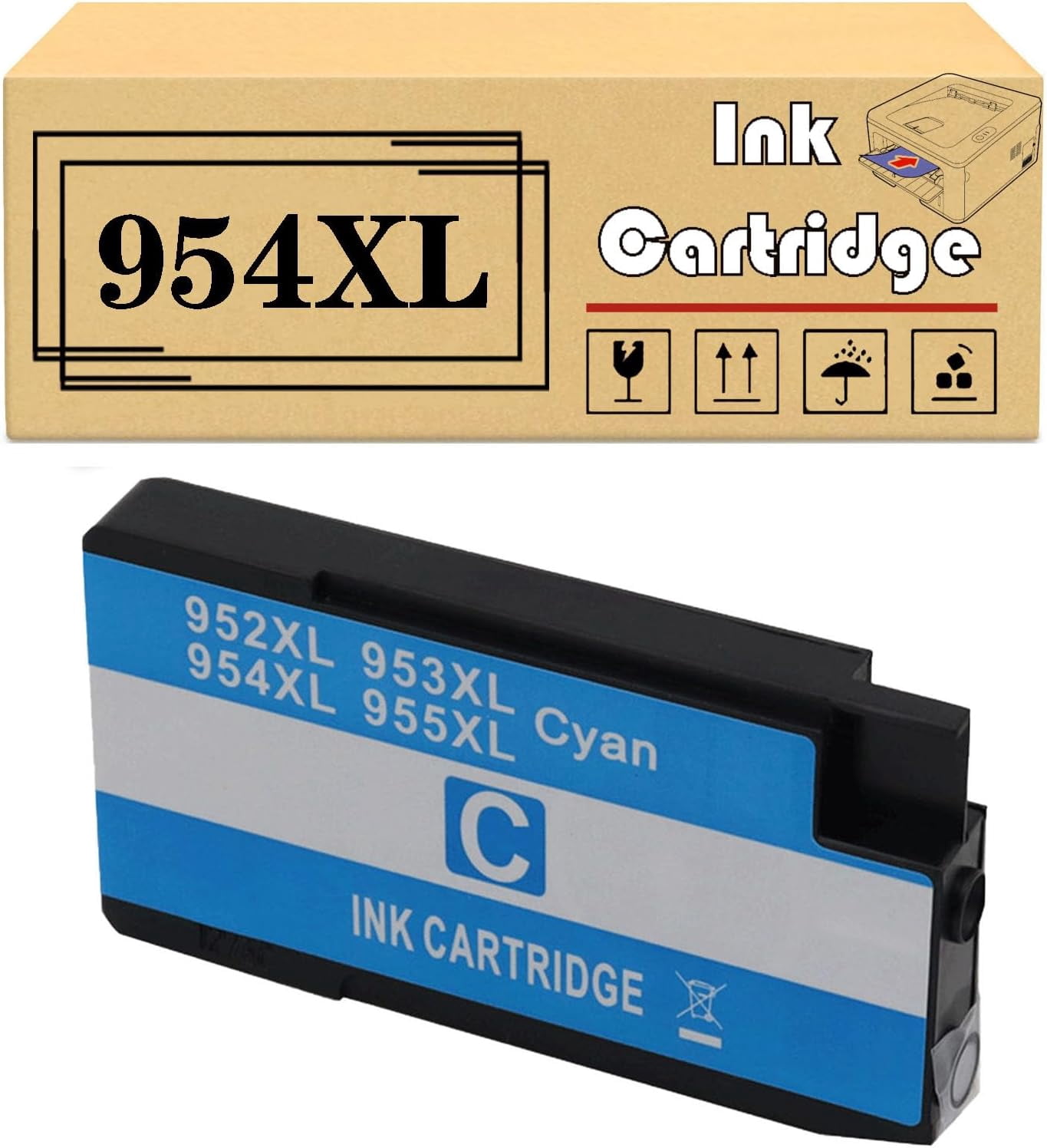 952 XL Ink Cartridge Combo For HP OfficeJet Pro Printers – High Yield Black & Color Ink Set 2 thumbnail image