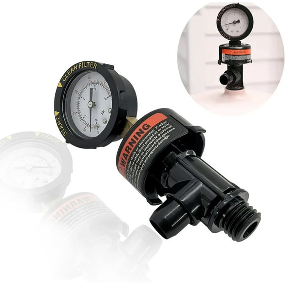 Replacement 98209800 Air Relief Valve with Pressure Gauge for Pool Spa Filter