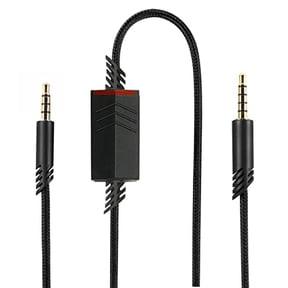 Replacement A40 Cord Compatible with Astro A40 Headset,A40 Inline Mute Audio Cable for Astro A10/A40/A40TR Gaming Headset,Compatible with PS5/PS4 Controller(6.5 Feet,Black)