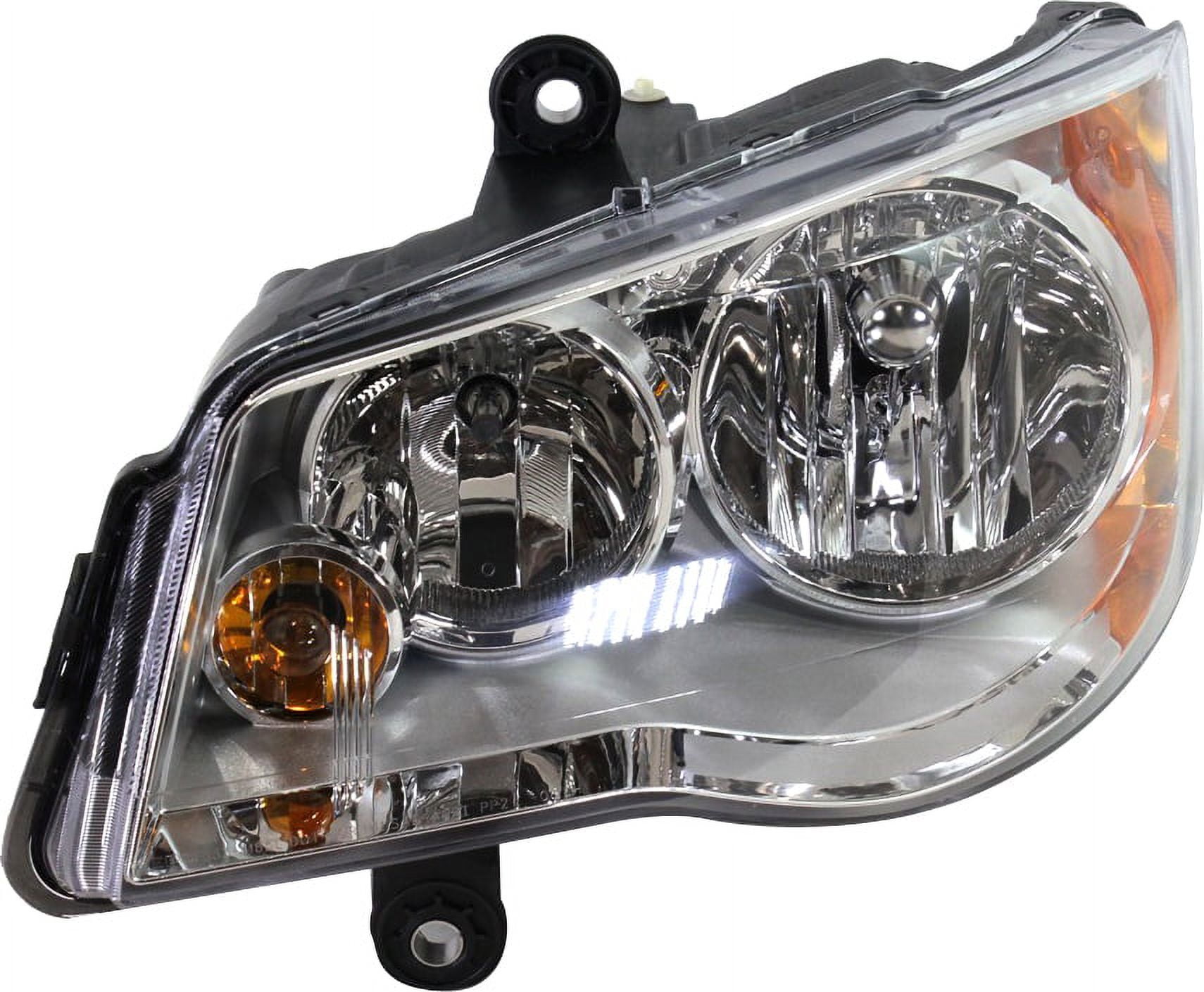 Replacement ARBC100102Q Headlight Compatible With 2011-2020 Dodge Grand Caravan 2008-2016 Chrysler Town and Country Left Driver Halogen With bulb(s) CAPA Certified