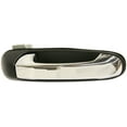 thumbnail image 1 of Replacement ARBC491303 Exterior Door Handle Compatible with 2008-2009 Dodge Durango 2007-2009 Chrysler Aspen Rear, Right Passenger Chrome Lever with Smooth Black Bezel, 1 of 3