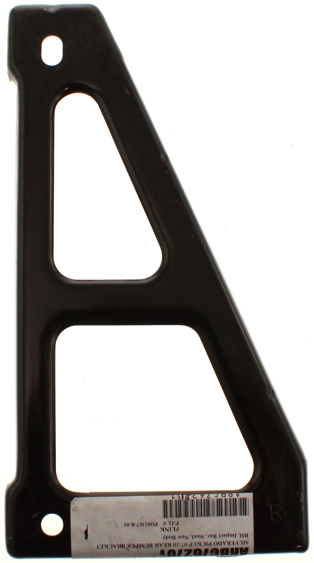 Replacement ARBC762701 Bumper Bracket Compatible For 2007-2013 GMC Sierra 1500 Chevrolet Silverado Rear, Right Passenger