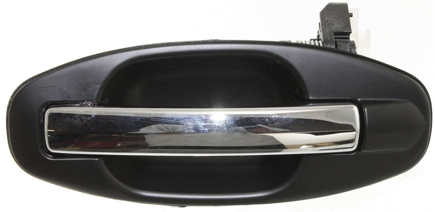 Replacement ARBH491314 Exterior Door Handle Compatible with 2001-2006 Hyundai Santa Fe Rear, Left Driver Chrome Lever with Primed Bezel