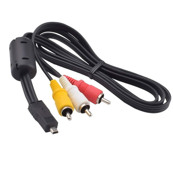 Replacement AV Cord Audio Video TV-Out Cable Mini 8p to 3RCA cable for EG-CP16 CoolPix AW100 AW110 L840 L830 L820 L810 S9100 S1200pj D3200 D3300 D5200 D5300 D3400 D3100 D5100 D5200 D5600 P7100