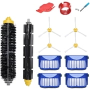 Replacement Parts Kit for iRobot Roomba 600 Series 694 676 675 692 677 690, 1 Bristle 1 Beater Brush, 4 Filters, 4 Side Brushes, 2 Cleaning tools