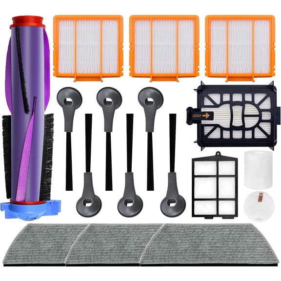 Replacement Accessories Kit Compatible with Shark PowerDetect RV2800YEEU AV2800ZE RV2820YE RV2820ZE RV2820ZEWH RV2920XE Robot Vacuum