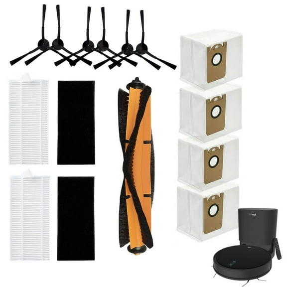 Replacement Accessories Parts for ionvac SmartClean V4 RoboVac, Replace Model 7997, Include 4 HEPA Filters,1 Main Brush, 6 Side Brush,4 Dustbags