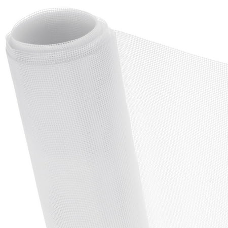Stockroom Plus Fiberglass Window Screen Mesh Roll - Screen Door Mesh for Patio & Sliding Doors - 48 in x 236 in, White