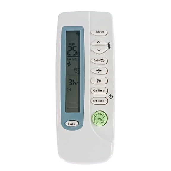 Replacement Air Conditioner Remote Control for Samsung ARC-410 ARH-401 ARH-403 ARH-415 ARH-420 ARH-421, No Programming Needed Battery Powered AC Controller (White)