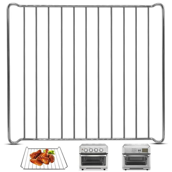 Replacement Air Fryer cooling rack for Cuisinart TOA-70 65 60 Air Fryer Convection Toaster Oven, 12.4''*11'' Air Fryer Stainless Steel Wire Rack Basket Tray Accessories Parts, Dishwasher Safes