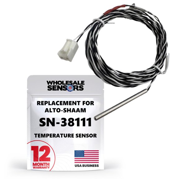 Replacement Alto-Shaam SN-38111 Temperature Sensor, 1000 Ohm RTD Probe with 110" Wire, 12 Month Warranty & US Based Support