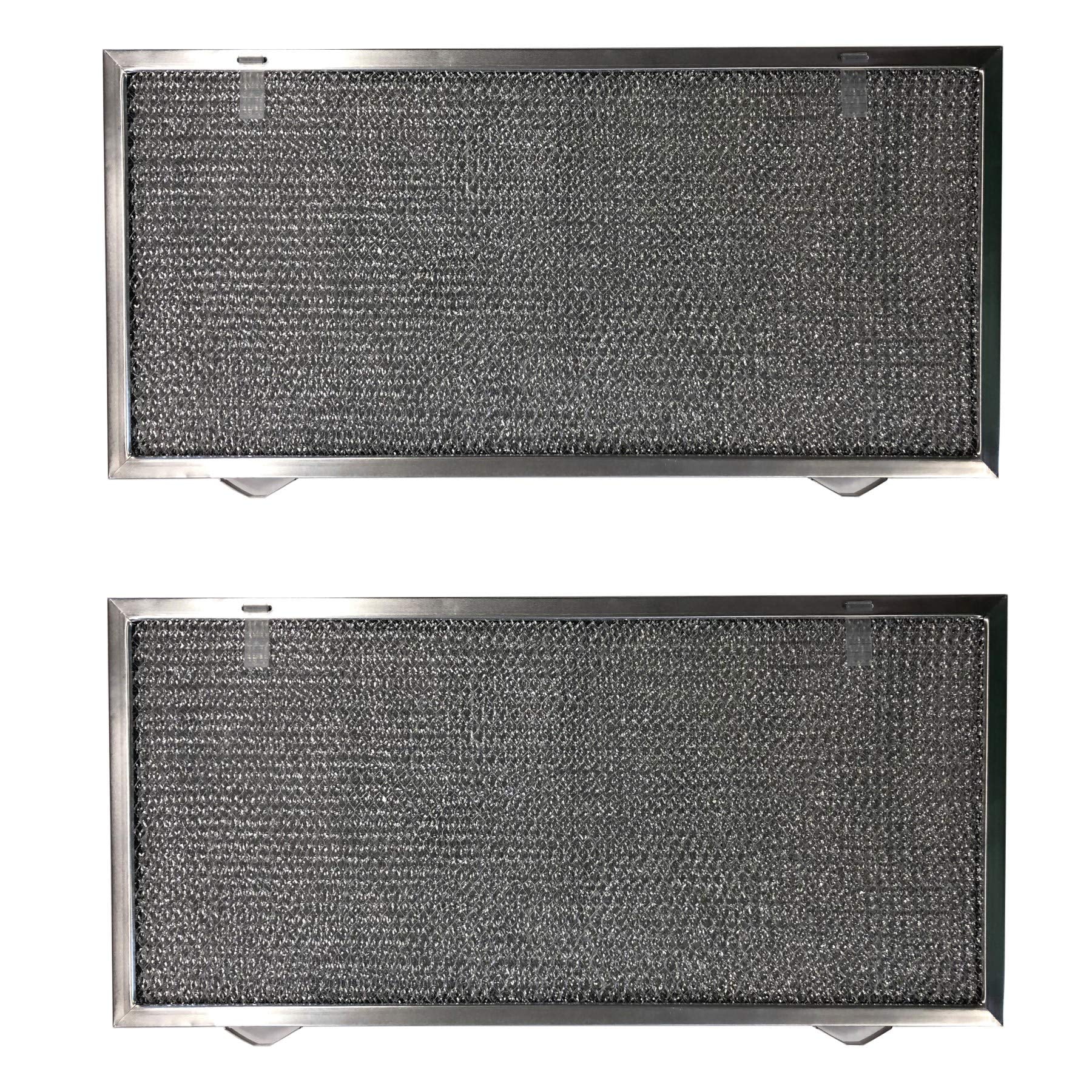 Replacement Aluminum Filters Compatible with Broan S99010304, Broan S99010307, Sears/Kenmore S99010304,G-8634, -11-7/8 x 20-11/32 x 3/8 (2 PT LS) (2-Pack)