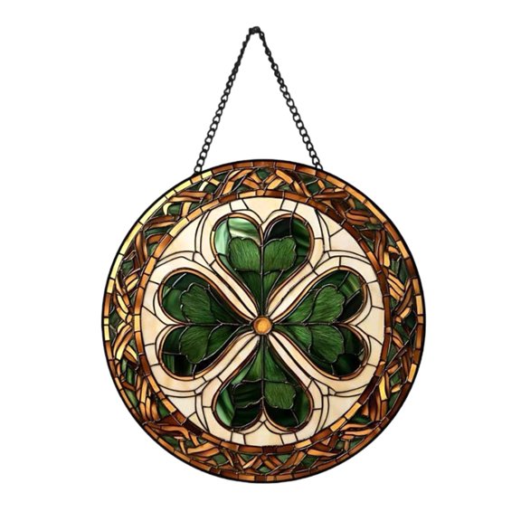 Replacement Artistic Sunlight Reflective Glass Sun Catcher Imitation 3D Stained Glass Window Decoration