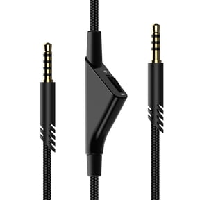 Replacement for Astro A40 Cord, A10 Headset Cable Braided Wire, 6.5 Feet/2.0 M Volume Control Cable Compatible with Astro A40TR/A40/A10 Gaming Headsets Cord (Black)