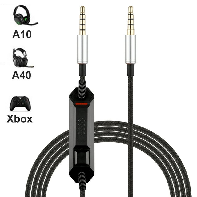 Astro A40/A10 Gaming Headsets Replacement Cord, Volume Control Cable for Xbox One, PS4, PC