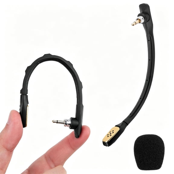 Replacement Astro A40 TR Microphone, Detachable 3.5mm Noise Cancelling Boom Mic Compatible with Astro A40 / A40 TR Gaming Headset for PS5 PS4 Xbox PC Mac(Black)