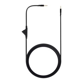 Replacement Audio Cable Cord, 3.5mm Jack, 2M, 6.5ft ,Volume Control Extension Cable AUX Wire A40 A30 Durable Professional Black