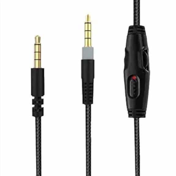 Replacement Audio Cable for HyperX Cloud Alpha, Cloud Mix, Cloud Flight Headphone, for Logitech G633, G933 Gaming Headsets 3.5mm Audio Cable with Mute & Volume Control (No Mic, 4.9ft)