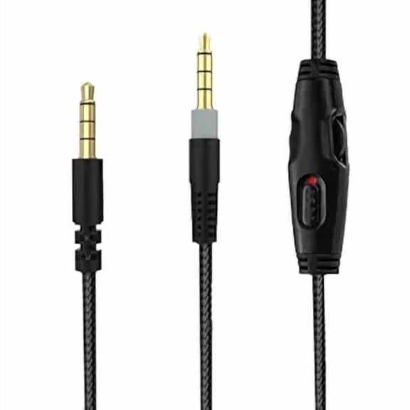 Replacement Audio Cable for HyperX Cloud Alpha, Cloud Mix, Cloud Flight Headphone, for Logitech G633, G933 Gaming Headsets 3.5mm Audio Cable with Mute & Volume Control (No Mic, 4.9ft)