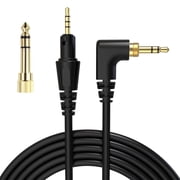 Replacement Audio Cable for Pioneer HDJ-X5, HDJ-X7, HDJ-S7, HDJ-CUE1 Headphones, 2.5 mm to 3.5 mm Aux Cord with 6.35 mm Adapter Stereo Audio Aux Cord 5.8 FT