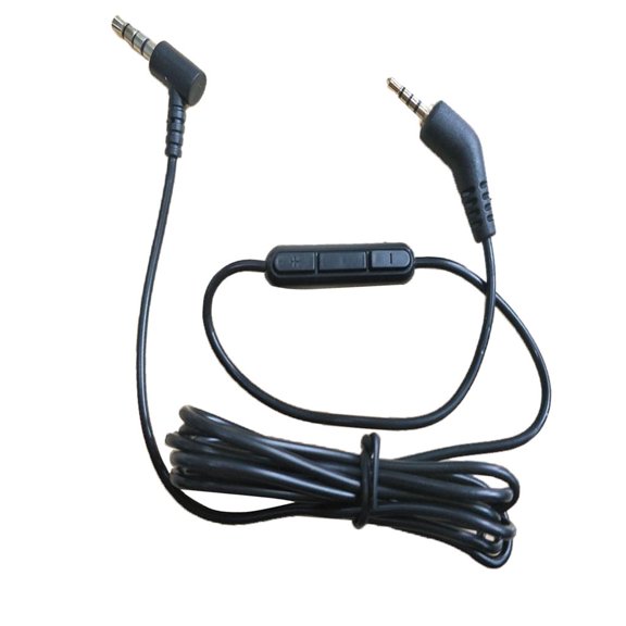 Replacement Audio Cable Remote for Ear 2//i/QC25/QC35// Headphs, and .5mm Jack Devices