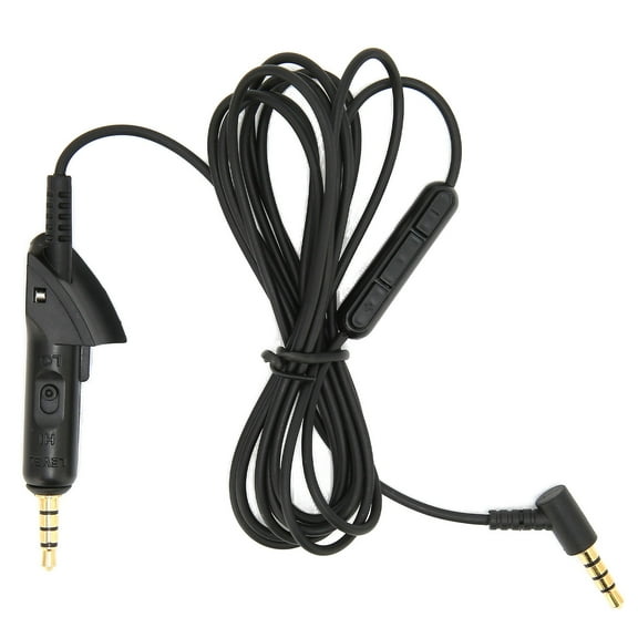 Replacement Audio Extension Cable with Microphone and Volume Control for QC15 Headphones