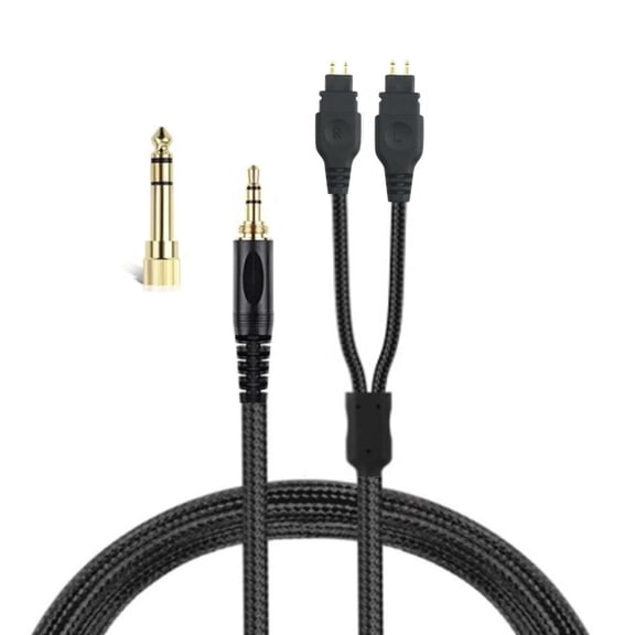 Replacement Audios Cable for HD580 HD600 HD650 HD660S HD6XX Headphones Cable 200cm Durability Nylon Braide Cable