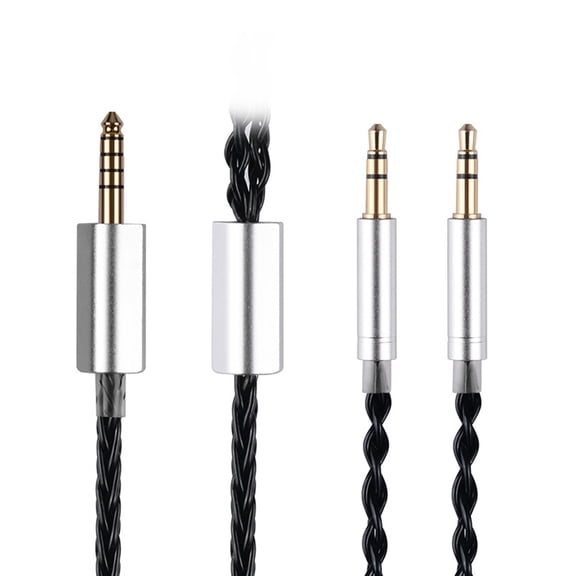 Headphone Cable For HE400I/560 HE350 HE6se sundara anadda With 3.5mm/4mm to 2x 2.5mm Adapter Headsets Cord