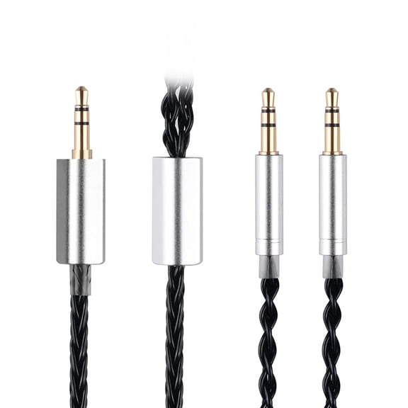 Headphone Cable For HE400I/560 HE350 HE6se sundara anadda With 3.5mm/4mm to 2x 2.5mm Adapter Headsets Cord