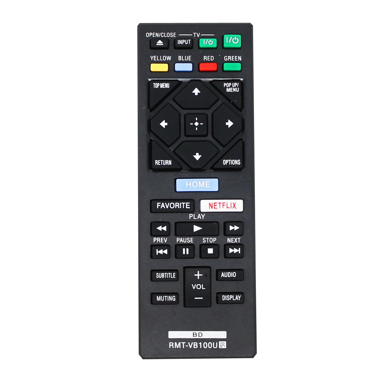 Replacement BDP-S1500 Remote Control for Sony Blu-ray Disc Player 