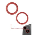 thumbnail image 1 of Replacement Back Camera Bezel Ring Only Compatible For iPhone 14 / 14 Plus (Red) (2 Piece Set), 1 of 4