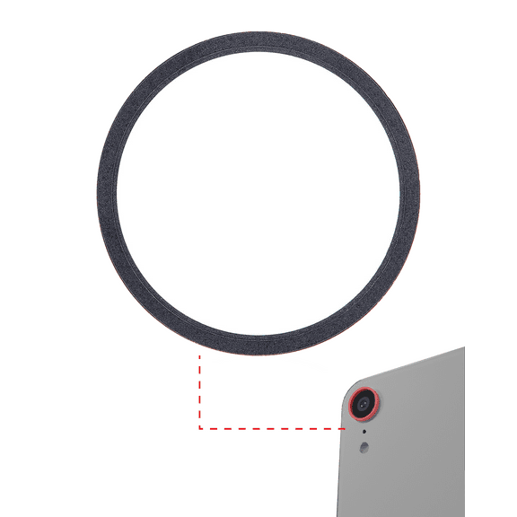 Replacement Back Camera Bezel Ring Only Compatible For iPhone XR (Black) (10 Pack)