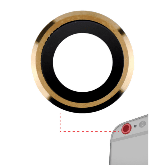 Replacement Back Camera Lens Compatible For iPhone 6 Plus / 6S Plus (Gold) (10 Pack)