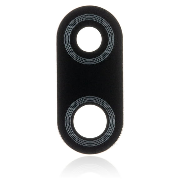 Replacement Back Camera Lens (Glass Only) With Adhesive Compatible For Motorola Moto E6 Plus (XT2025 / 2019) (Polished Graphite)