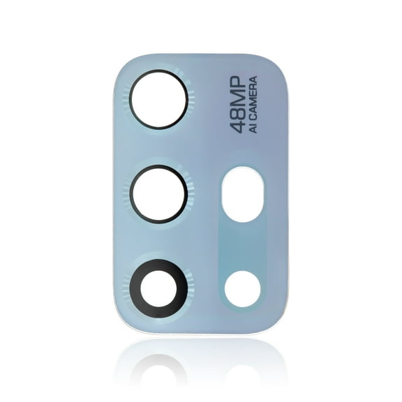 Replacement Back Camera Lens (Glass Only) With Adhesive Compatible For Motorola Moto G20 (XT2128 / 2021) (Breeze Blue)
