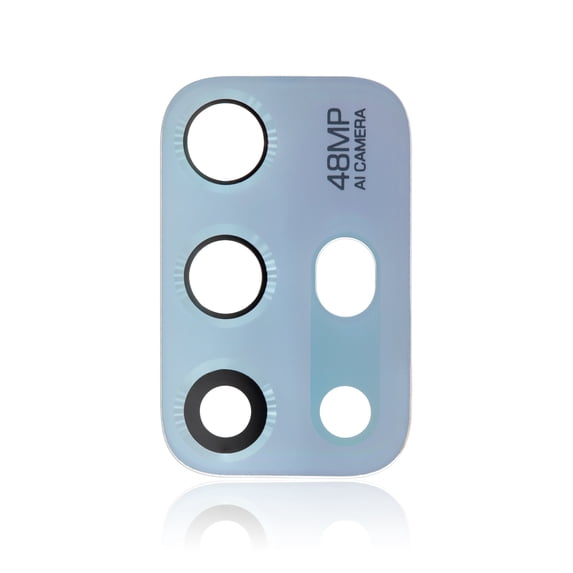 Replacement Back Camera Lens (Glass Only) With Adhesive Compatible For Motorola Moto G20 (XT2128 / 2021) (Breeze Blue)