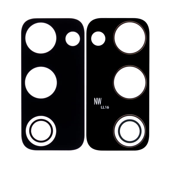 Replacement Back Camera Lens (Glass Only) With Adhesive Compatible For Samsung Galaxy S20 FE 4G / 5G (Black) (10 Pack)