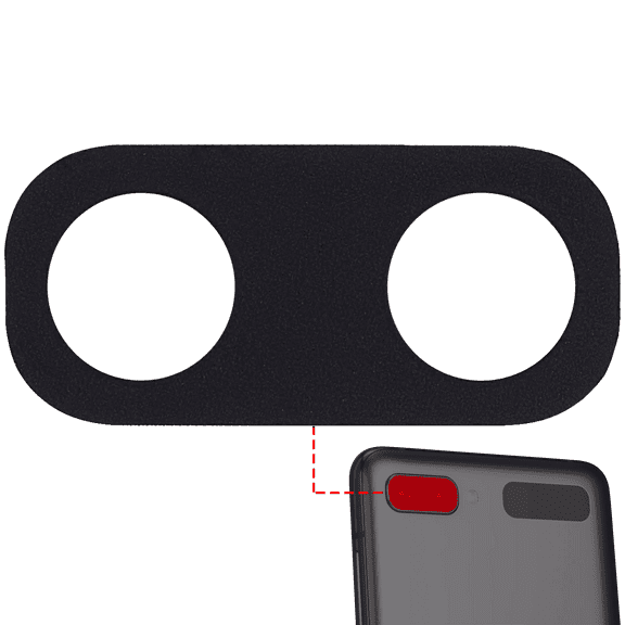Replacement Back Camera Lens (Glass Only) With Adhesive Compatible For Samsung Galaxy Z Flip 5G (F707) (10 Pack)