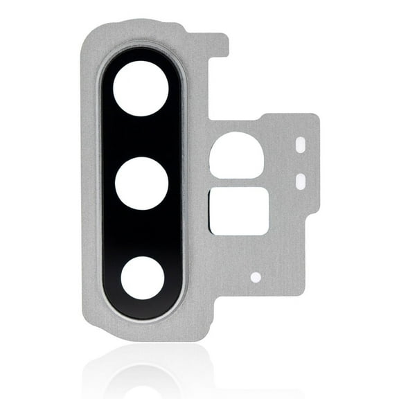 Replacement Back Camera Lens With Bracket / Bezel Compatible For Samsung Galaxy Note 10 Plus / 5G (Aura Glow / Silver)