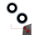 thumbnail image 1 of Replacement Back Camera Lens With Bracket & Bezel Compatible For iPhone 14 / 14 Plus (2 Piece Set) (Premium) (Blue), 1 of 4
