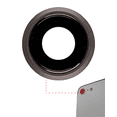 thumbnail image 1 of Replacement Back Camera Lens With Bracket & Bezel Compatible For iPhone 8 / SE (2020) / SE (2022) (Space Gray) (10 Pack), 1 of 2