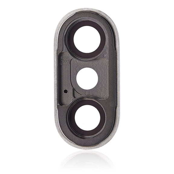 Replacement Back Camera Lens With Bracket & Bezel Compatible For iPhone X (Aftermarket Plus) (Silver) (10 Pack)