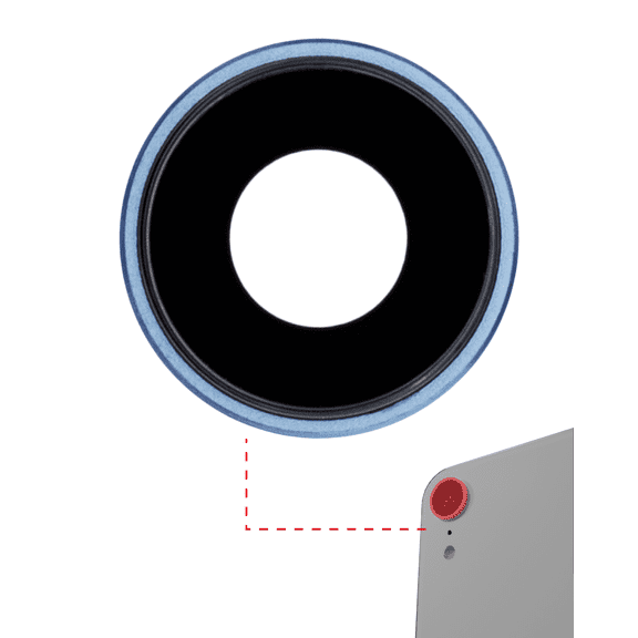 Replacement Back Camera Lens With Bracket & Bezel Compatible For iPhone XR (Blue) (10 Pack) (Real Sapphire l Premium)